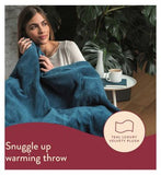 Dreamland Intelliheat Throw - Teal