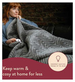 Dreamland Hurry Home Warming Throw - Grey 160x120