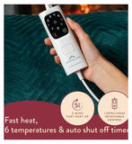 Dreamland Herringbone Throw - Emerald Green