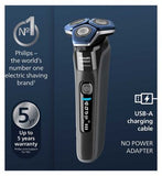 Philips Series 7000 Wet & Dry Electric Shaver with Pop-up Trimmer, Travel Case, Charging Stand, App & LED Display – S7887/35.