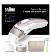 Braun Skin i·expert, Smart IPL Hair Removal System With Connected App & 4 Attachment Caps - PL7387
