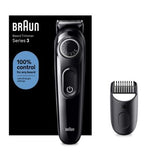Braun Beard Trimmer Series 3 BT3400, Electric Beard Trimmer For Men, With Ultra-Sharp Blade, & 20 Length Settings
