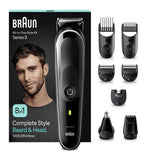 Braun All-In-One Style Kit Series 3 MGK3440, 8-in-1 Everyday Grooming Kit For Men