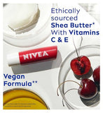 NIVEA Cherry Shine Lip Balm, 4.8g