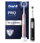 Oral-B Pro Series 1 Electric Toothbrush - Black & Pink Duo Pack