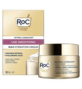 RoC Retinol Correxion Line Smoothing Max Hydration Cream, Intensive Anti-Wrinkle & Anti-Aging Moisturiser 50ml