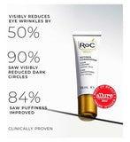 RoC Retinol Correxion Line Smoothing Eye Cream to Reduce Puffiness & Dark Circles,15ml