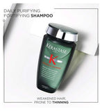 Kérastase Genesis Homme Men’s Shampoo, Daily Purifying Fortifying Shampoo, Re-energising for Scalp & Facial Hair, 250ml