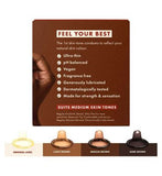 Roam Skin Tone Condoms Medium Brown 12x Pack