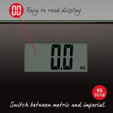 Salter 9205 Large Display Glass Electronic Bathroom Scale Black