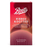 Boots Ribbed & Dotted Condoms - 12 pack