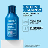 REDKEN Extreme Shampoo, For Damaged Hair, Strengthening & Adds Flexibility 300ml