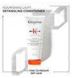 Kérastase Nutritive Ultra-Light Conditioner for Dry Hair With Niacinamide, Leave-In Conditioning Treatment, Lait Vital, 200ml