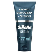 Gillette Body and Intimate Shave Cream + Cleanser, Gentle Formula, Formulated for Pubic Hair, with Aloe, Paraben Free 150 ml