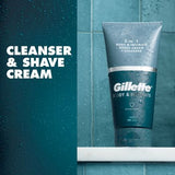 Gillette Body and Intimate Shave Cream + Cleanser, Gentle Formula, Formulated for Pubic Hair, with Aloe, Paraben Free 150 ml