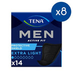 TENA Men Incontinence Protective Shield - Extra Light - 8 packs of 14 Bundle