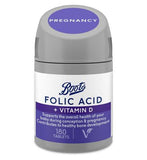 Boots Folic Acid + Vitamin D Tablets - 180 Tablets