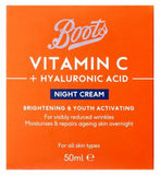 Boots Vitamin C + Hyaluronic Acid Night Crerm 50ml