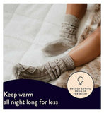 Dreamland Hunker Down Scandi Sherpa Full Bed Size Mattress Warmer Double 2 Controls 190X137Cm