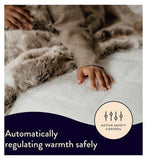 Dreamland Hunker Down Scandi Sherpa Full Bed Size Mattress Warmer Double 2 Controls 190X137Cm