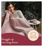Dreamland Snuggle Up Warming Throw Pink 120X160Cm