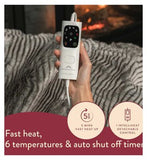 Dreamland Hygge Days Faux Fur Warming Throw - Zebra