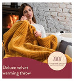 Dreamland Hurry Home Warming Throw - Mustard 160X120