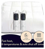 Dreamland Snowed In Matratzenschoner aus Bio-Baumwolle, wärmend, Kingsize, 2-fach verstellbar, 200 x 150 cm