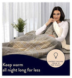 Dreamland Naptime Warming Sherpa Blanket Beige Tartan Check 180X135 Cm