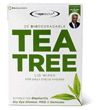 The Eye Doctor Tea Tree Wipes - 2 Packs Of 20 Wipes