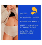 NIXI Body Coni Cream 18 VPL-Free High Waist Leakproof Knickers