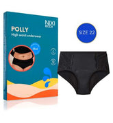 NIXI Body Polly Black 22 High Waist Leakproof Knickers