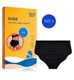 NIXI Body Susie Black 6 VPL-Free Hip Hugger Leakproof Knickers