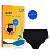 NIXI Body Susie Black 14 VPL-Free Hip Hugger Leakproof Knickers