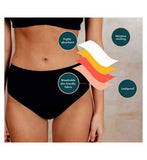 NIXI Body Coni Black 28 VPL-Free High Waist Leakproof Knickers