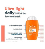 Avène Ultra Fluid Invisible SPF50 for Normal to Combination Skin 50ml