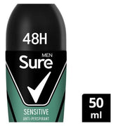 Sure Men Sensitive Antiperspirant Roll On 50ml
