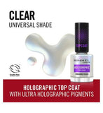 Rimmel Nail Care Ultra Holographic Top Coat 12ml