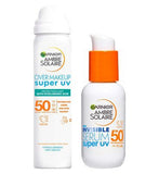 Ambre Solaire Super UV Under & Over Make Up Set Bundle