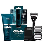 Gillette Intimate Ultimate Bundle with Trimmer, Razor, Blades & Shave Cream and Cleanser