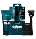 Gillette Intimate Trimmer Starter Set with Razor, Shave Cream and Cleanser