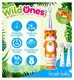 brush-baby WildOnes Tiger Rechargeable Toothbrush