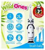 brush-baby WildOnes Panda Rechargeable Toothbrush & WildOnes Applemint Toothpaste