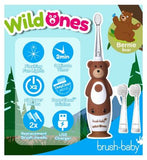 brush-baby WildOnes Bear Rechargeable Toothbrush & WildOnes Applemint Toothpaste
