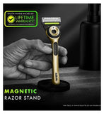 GilletteLabs UEFA Champions League Special Edition Razor, 1 Handle, 1 Blade, 1 Magnetic Stand