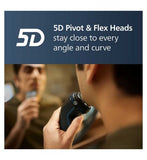 Philips Wet & Dry Electric Shaver Series 3000 with 5D Flex & Pivot heads and Pop-up trimmer – S3144/00