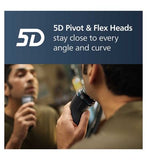 Philips Wet & Dry Electric Shaver Series 3000 with 5D Flex & Pivot heads, Travel Pouch and Pop-up trimmer– S3244/12