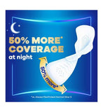 Always FlexProtect Sanitary Pads, Size 4, Night Extra Wings, Unscented, 9 Pads