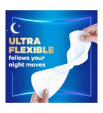 Always FlexProtect Sanitary Pads, Size 4, Night Extra Wings, Unscented, 9 Pads