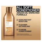 REDKEN All Soft Conditioner, For Dry Hair, Argan Oil, Intense Softness and Shine 500ml